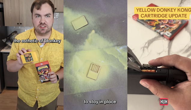 Guy Goes Viral Painting Donkey Kong Bananza Yellow And Ruining His Switch