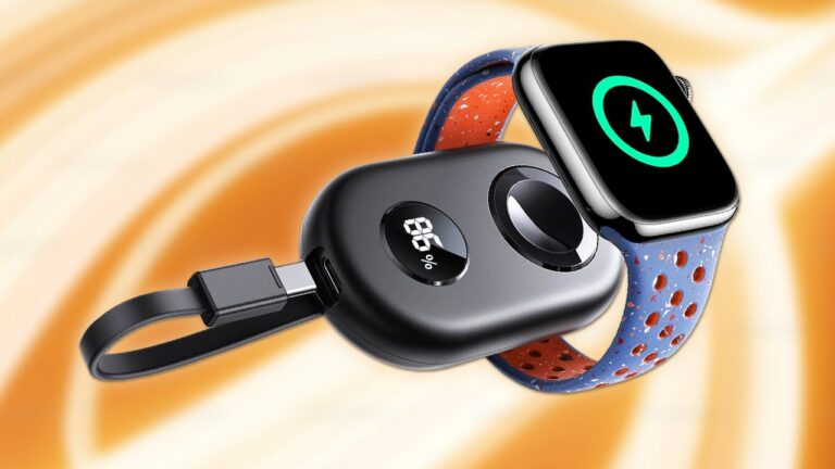 The  Joyroom Apple Watch Charger Has an Internal 2,500mAh Battery for Charging Your Watch on the Go