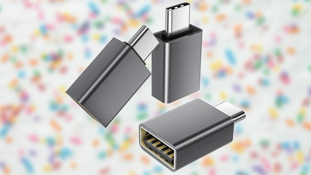 Get a 3-Pack of USB 3.0 Type-C to Type-A Adapters for About  Apiece on Amazon