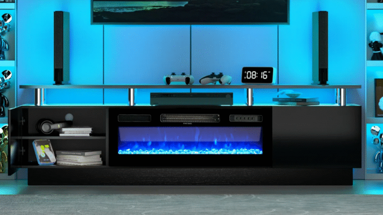 Wayfair’s Labor Day Sale Has a TV Stand With a Built-in Fireplace for a Great Price