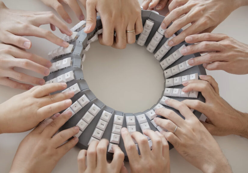 Sick of clicky-clacky keys? Google Japan offers a reminder that it could always be worse, unveiling a rotary keyboard concept